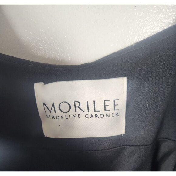 Mori Lee Madeline Gardner Women's Sz. 6 Black Bridesmaid Dress 21681 - Picture 4 of 12